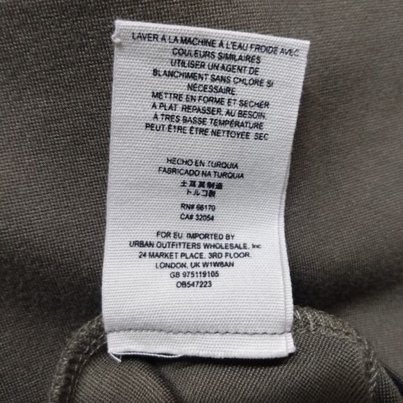 Free People NWT Highlands A-line Army Green Mini Skirt Size Small - Picture 10 of 11